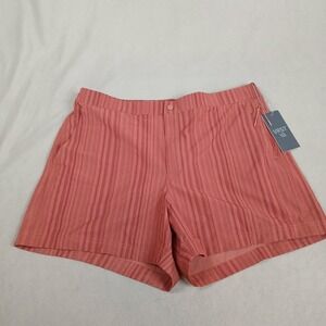 VRST Mens 5 Inch Resort Short Desert Rust Calm Stripe Slim Fit XL MAX2004645P